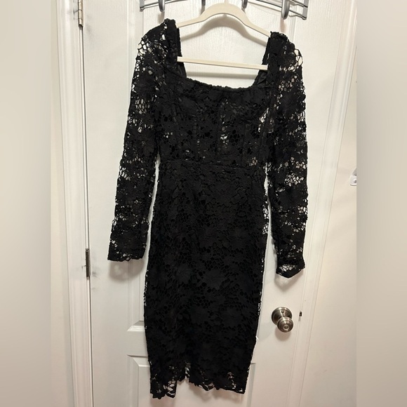 NWT Nutsnbolt black open lattice lace gothic bustier dress Large women’s - Picture 1 of 16